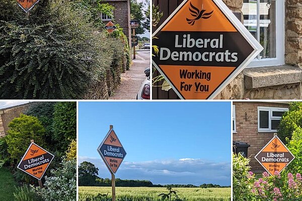 Poster sites across Witney constituency