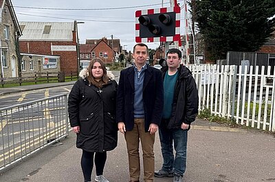 Calum and the team on London Road